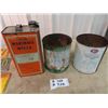 Image 2 : 3 Oil Cans 1)Castrol Nanouk Antifreeze 1 Gal, 1) ROCO Antifreeze 1 Gal, & 1) Marshall Wells Trans Oi