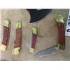 Image 3 : 4 Pocket Knives, Hatchet & 5 Joke GST Mulroney Erasers