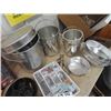 Image 2 : Wearever Camping Pots w Removable Lids, Handled Pots & Pans, Fishing Rod & Tackle & Solar Shower  Pl