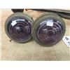 Image 2 : 2 Old Motorcycle Lights , Tire Pump & Truck Horn