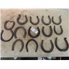 Image 1 : Approx 14 Vintage Horse Shoes