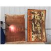 Image 1 : 2 Rough Metal Signs 1) Monarch Feeds 35" x 49" & 1) Sportsman Cig 35" x 58"