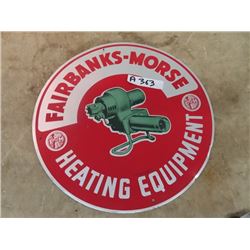 Metal Fairbanks Morse 16  Rd Sign