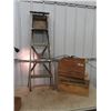 Image 1 : Wooden Step Ladder & 2 Wood Crates