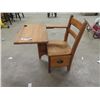 Image 1 : Wooden School Desk