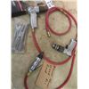 Image 2 : Air Tools - Drill, Die Grinder, Impact Chisel w 2 Sets Bits, 2 Sets Hose, & Blower Gun