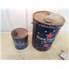 Image 2 : 2 North Star Oil Cans 1) 1 Gal & 1) 5 Gal