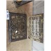 Image 3 : 2 Old Cast Light Fixtures, & 2 Register Covers