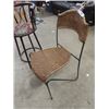 Image 3 : Wrought Iron & Wicker Chair & Bar Stool