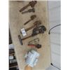 Image 1 : Pipe Cutter, Pipe Wrenches, & 1/2 HP Elec Motor