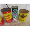 Image 2 : 5 Oil Cans - Shell, Lubie Lube, Quaker State & Pennzoil