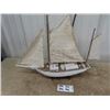 Image 1 : Mantle Ship Ornament/Display 19"H 27" L