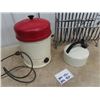 Image 2 : Vintage MIlk Pasteurizer, Kettle & Wrought Iron Magazie Rack