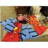Image 1 : 6 Childrens Life Jackets & Large Wet Suit