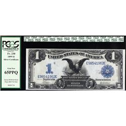 1899 $1 Black Eagle Silver Certificate PCGS 65PPQ