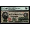 Image 1 : 1862 $1 Legal Tender Note PMG 20