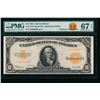 Image 1 : 1922 $10 Gold Certificate PMG 67EPQ