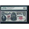 Image 1 : 1907 $5 Legal Tender Note PMG 66EPQ