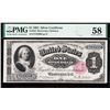 Image 1 : 1891 $1 Martha Washington Silver Certificate PMG 58