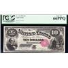 Image 1 : 1880 $10 Jackass Legal Tender Note PCGS 66PPQ