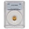 Image 1 : 1853 $1 Gold Coin PCGS MS63