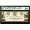 Image 1 : 1830's $1000 Post Deposit MD Susquehanna Bridge and Bank Note PMG 64