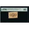Image 1 : 5 Cent First Issue Fractional Note PMG 63