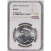 Image 1 : 1949 $1 Canada Silver Dollar NGC MS65