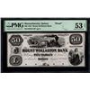 Image 1 : 1853 $50 Quincy MA Note PMG 53NET