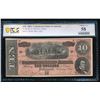 Image 1 : 1864 $10 T-68 Confederate PCGS 58
