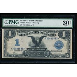 1899 $1 Fr. 229a Black Eagle Silver Certificate PMG 30EPQ