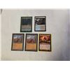 Image 1 : 5 RARE MAGIC THE GATHERING CARDS - 2 WASTELANDS, POLLUTED DELTA SEARCH LAND, SURGICAL EXTRACTION AND