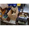 Image 1 : 3 BOXES OF ESTATE GOODS, ELECTRONICS, CIELING FAN