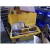 Image 2 : Yellow toolbox and carpenters box with contents