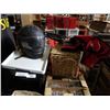 Image 1 : Party stacker cooler with wicker basket, camp chair and helmet