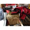 Image 2 : Party stacker cooler with wicker basket, camp chair and helmet