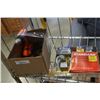 Image 1 : BOX AND TRAY OF TOOLS, TAPE MEASURES, CORDLESS BLACK AND DECKER DRILL, WINCH ROLLER, STAINLESS CONTA
