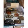Image 2 : Skilsaw clock and tray of belt buckles