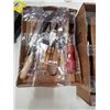 Image 2 : 3 TRAYS OF VINTAGE HAMMERS, CHISELS, DRILL BITS, TOOLS
