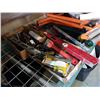 Image 1 : 2 TRAYS OF TOOLS, HAND TOOLS AND LEVELS