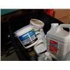 Image 2 : Large tote of waterproofing and flooring supplies: maplelastic, omni grip and more