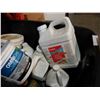 Image 3 : Large tote of waterproofing and flooring supplies: maplelastic, omni grip and more