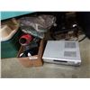 Image 1 : DVD home theatre SA-HT275 with box of speakers, lights and muffler pipe