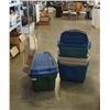 Image 1 : LOT OF TOTES WITH LIDS