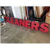 Image 1 : 9 foot long 110 volt cleaner sign working