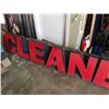 Image 2 : 9 foot long 110 volt cleaner sign working