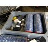 Image 2 : Two trays of electrical plugs and electrical tape