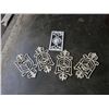 Image 1 : 5 cast iron wall pot holders and Candle stand