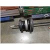 Image 2 : Barbell with approx 150lbs of weider and healthmaster weights