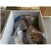 Image 2 : Two boxes of various chain, safety pins and rubber bands